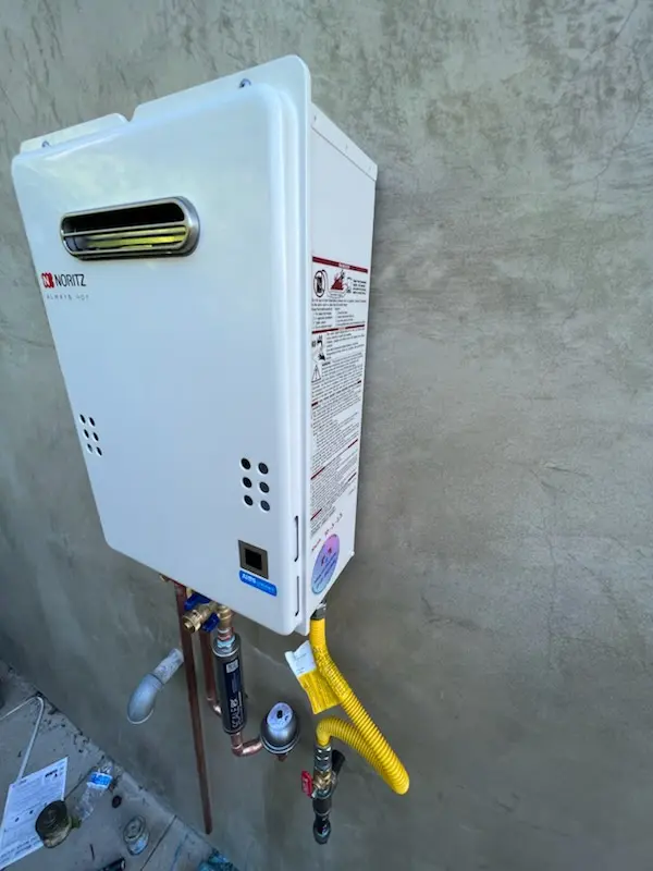 Tankless water heater installation for Eden Square homes